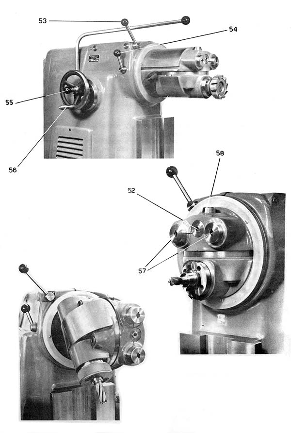 Розташування складових частин верстата Schaublin 53